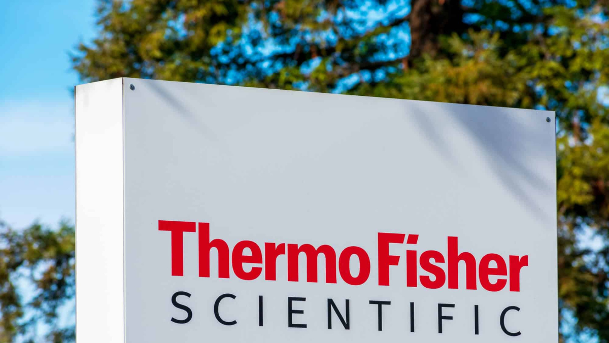 Thermo Fisher Scientific logo as company partners on mRNA development