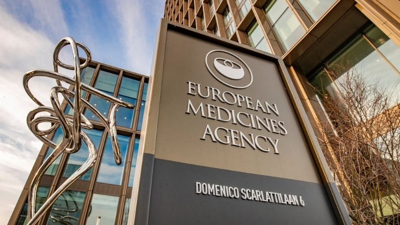 European Medicines Agency building exterior sign